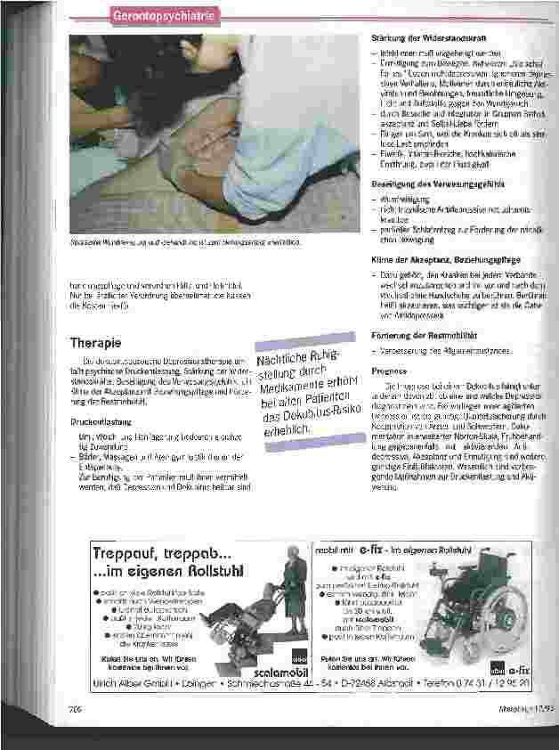 Vorschauseite 4: Druck auf Körper und Seele Dekubitus und Depressionen bedingen und verstärken sich gegenseitig