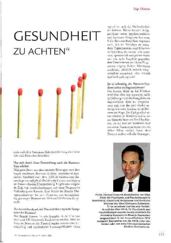 Vorschauseite 2: Wir müssen lernen auf die eigene psychische Gesundheit zu achten