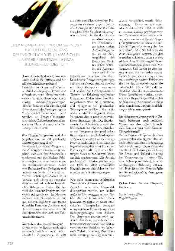 Vorschauseite 5: Wir müssen lernen auf die eigene psychische Gesundheit zu achten