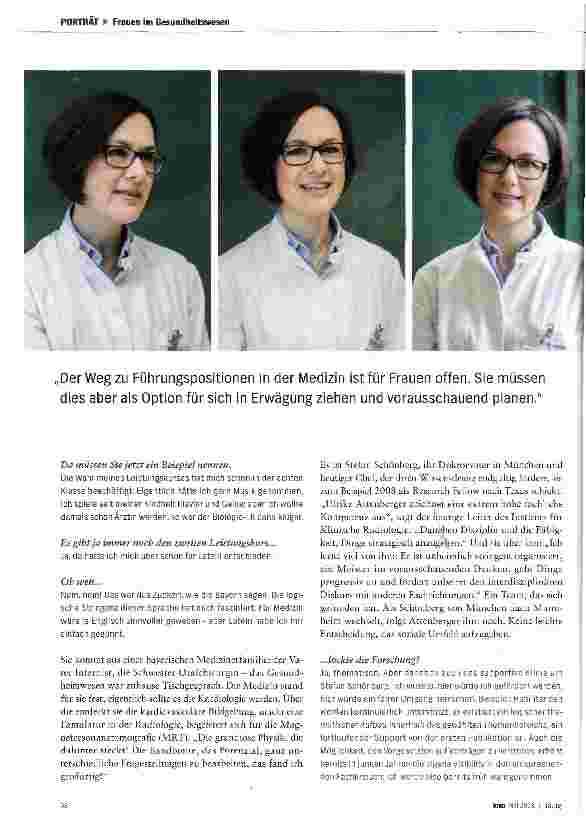 Vorschauseite 3: Ulrike Attenberger Jungstar der Radiologie