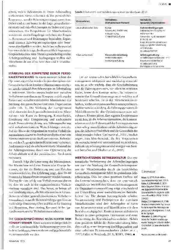 Vorschauseite 2: Motivierte und gesunde Mitarbeitende