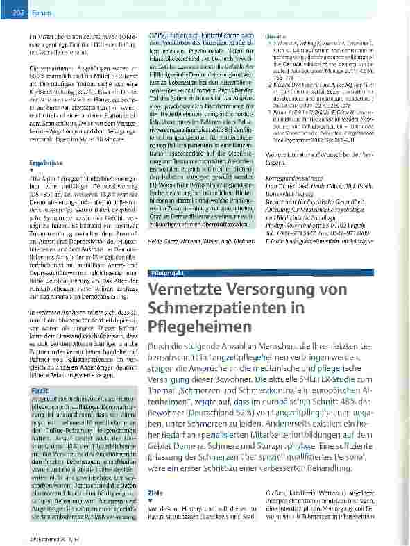 Vorschauseite 2: Onlinebefragung von weiblichen Hinterbliebenen