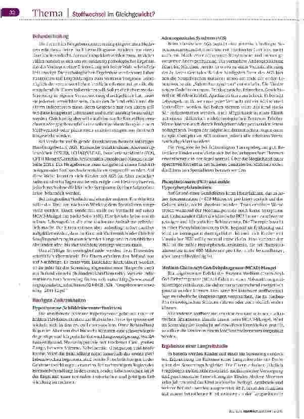 Vorschauseite 3: Stoffwechselund Hormonstörungen