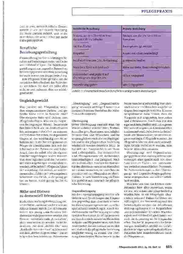 Vorschauseite 2: Pflegebeziehung in Balance