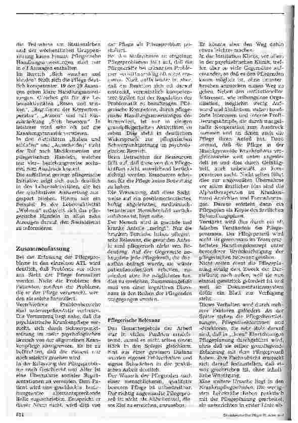 Vorschauseite 4: Psychiatrische Pflege und Pflegeforschung (2) Der psychiatrische Patient aus der pflegerischen Perspektive