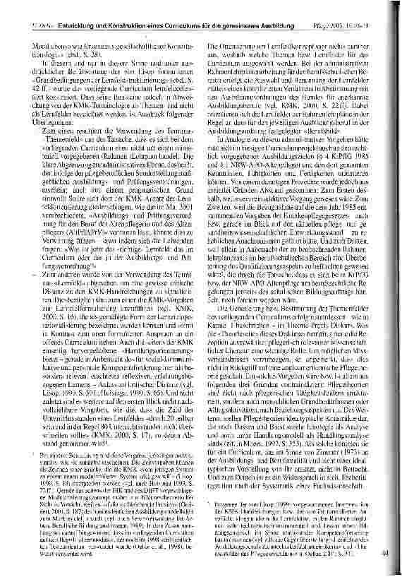 Vorschauseite 5: Entwicklung und Konstruktion eines Curriculums für die gemeinsame theoretische Ausbildung in der Alten-, Krankenund Kinderkrankenpflege