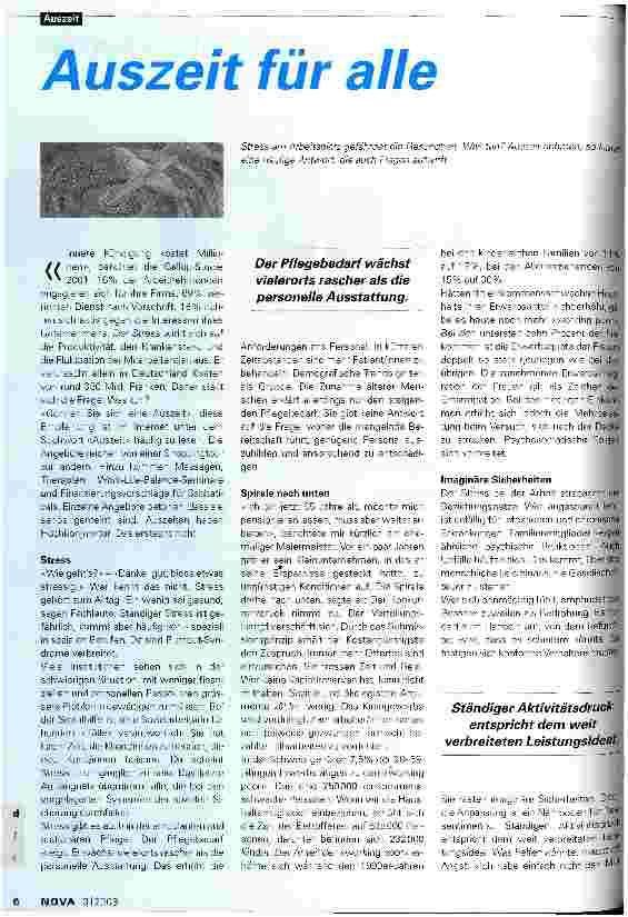 Vorschauseite 1: Auszeit für alle