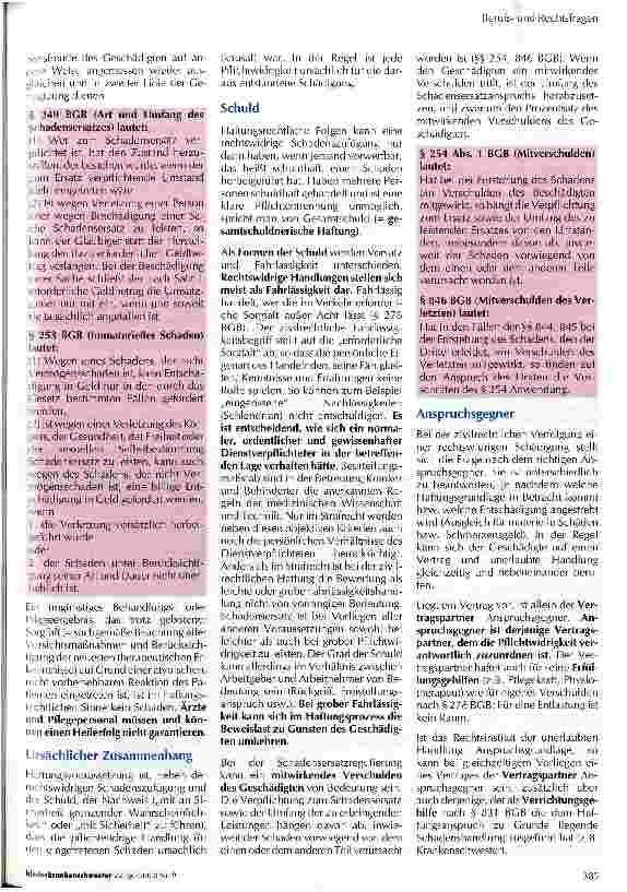 Vorschauseite 4: Pflichtwidrigkeiten bei der Berufstätigkeit können weitreichende haftungsrechtliche Folgen nach sich ziehen