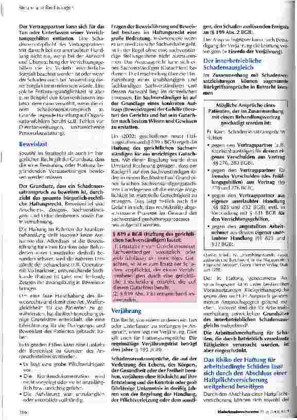 Vorschauseite 5: Pflichtwidrigkeiten bei der Berufstätigkeit können weitreichende haftungsrechtliche Folgen nach sich ziehen