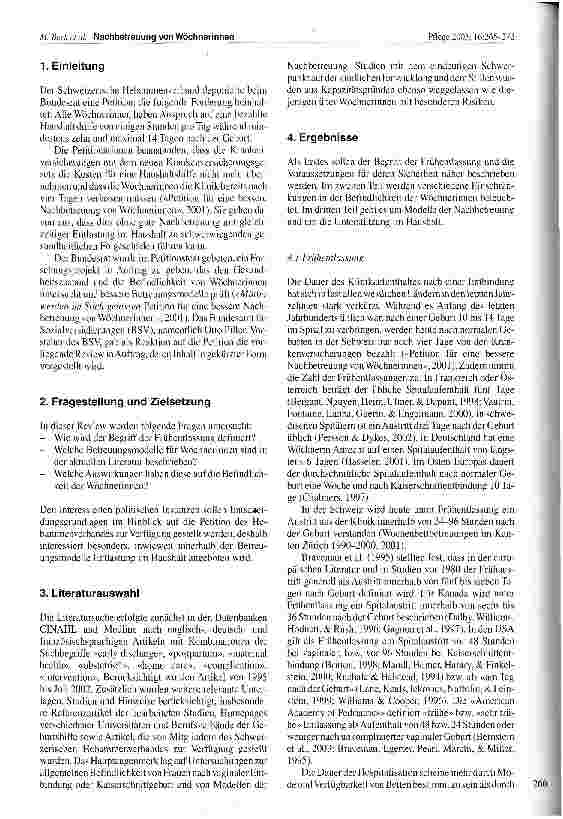 Vorschauseite 2: Nachbetreuung von Wöchnerinnen