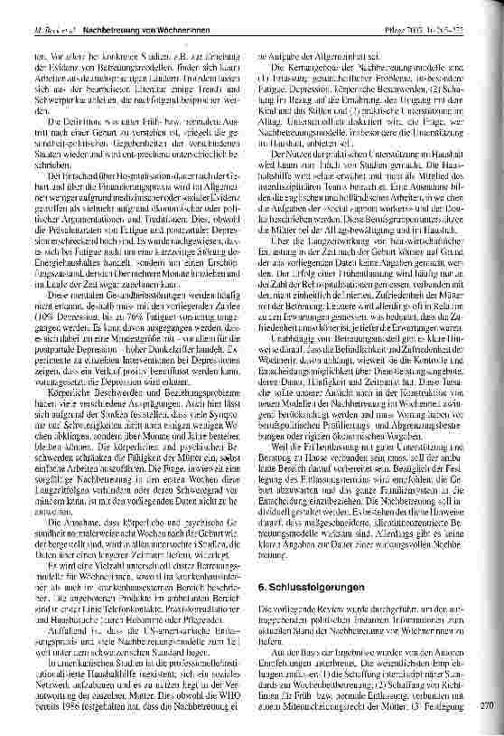 Vorschauseite 6: Nachbetreuung von Wöchnerinnen