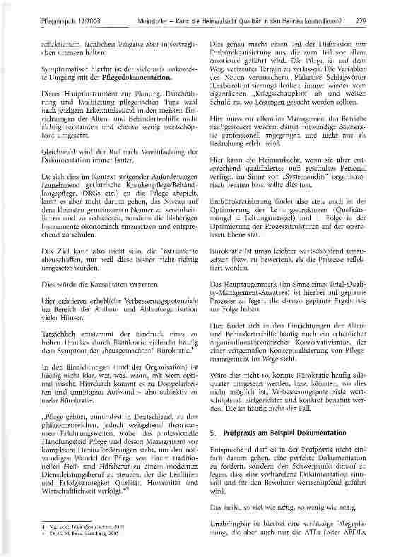 Vorschauseite 3: Kann die Heimaufsicht Qualität in den Heimen kontrollieren? Über die Aufgaben der Heimaufsicht und Anforderungen an ein zeitgemäßes Pflegemanagement