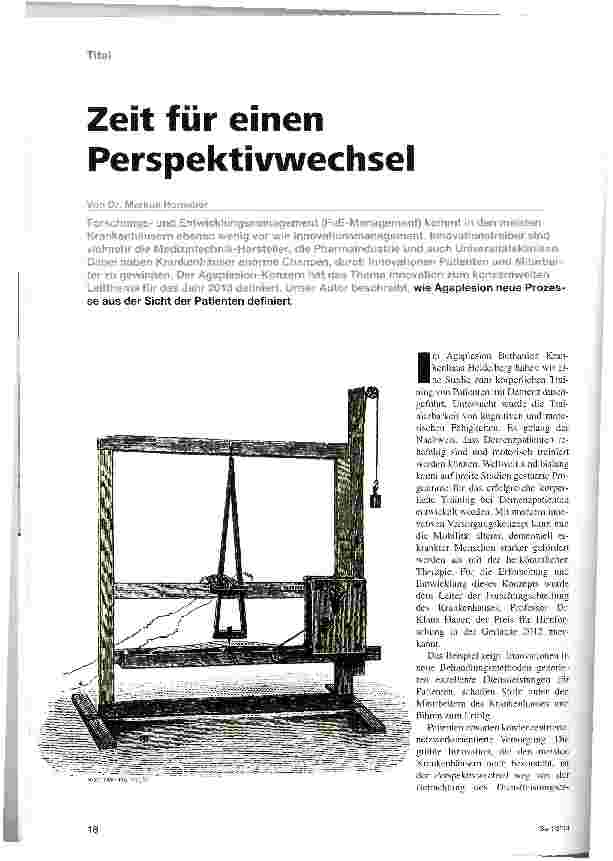 Vorschauseite 1: Zeit für einen Perspektivwechsel
