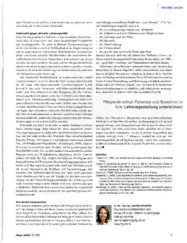 Vorschauseite 4: Das Konzept Lebensqualität