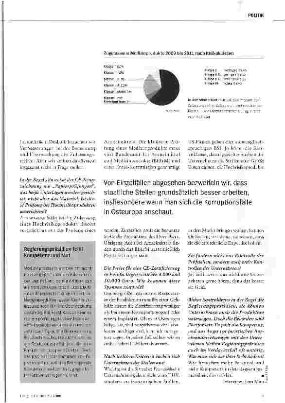 Vorschauseite 2: „Wir brauchen keine 80 Prüfstellen