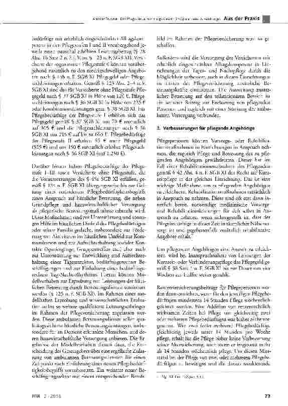 Vorschauseite 3: Das Pflege-Neuausrichtungs-Gesetz (PNG) und seine Auswirkungen