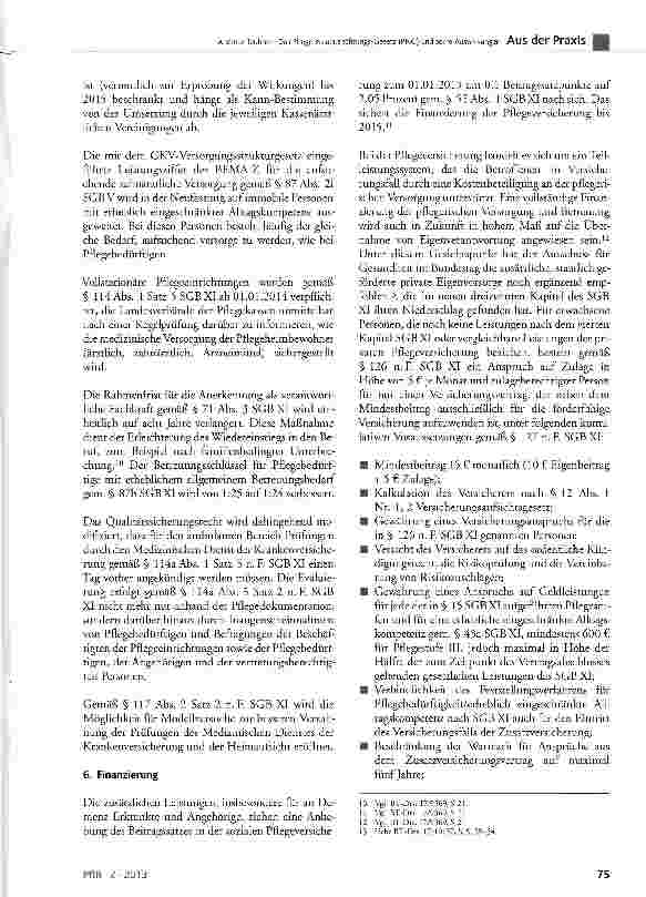 Vorschauseite 5: Das Pflege-Neuausrichtungs-Gesetz (PNG) und seine Auswirkungen