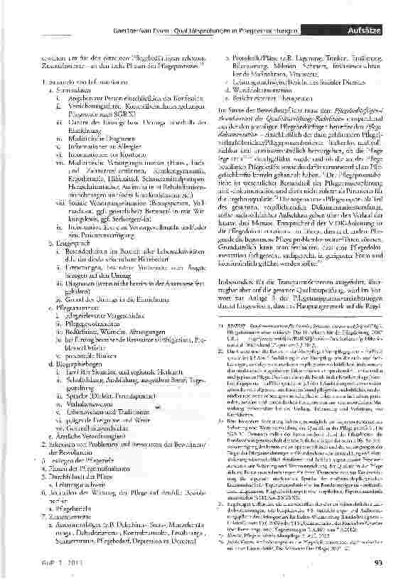 Vorschauseite 6: Qualitätsprüfungen in Einrichtungen der ambulanten und stationären Pflege nach SGB XI - Prüfgrundlagen für den MDK und Pflegedokumentation als Teil der Prozessqualität