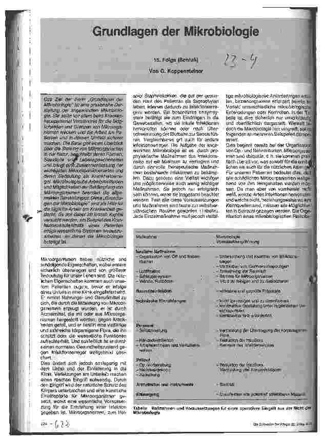 Vorschauseite 1: Grundlagen der Mikrobiologie