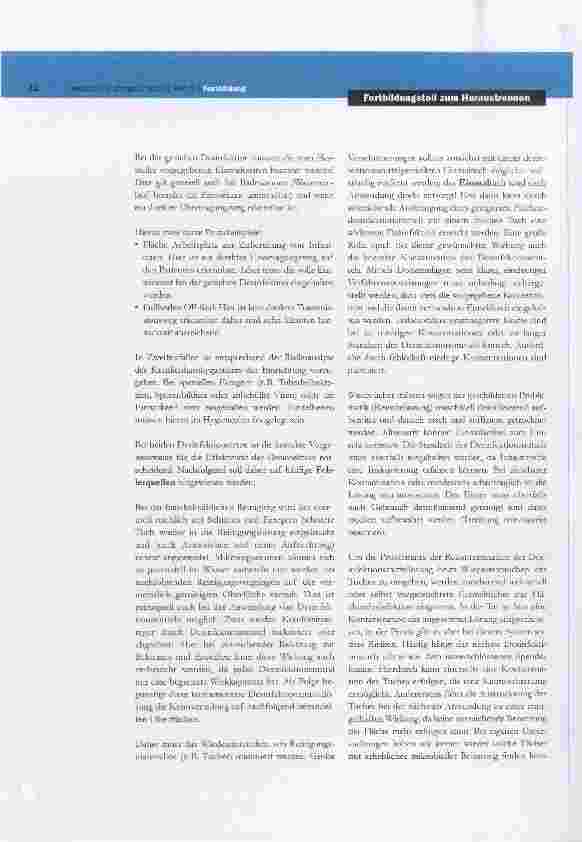 Vorschauseite 2: Fortbildung für Hygienebeauftragte in der Pflege Grundlagen der Flächendesinfektion