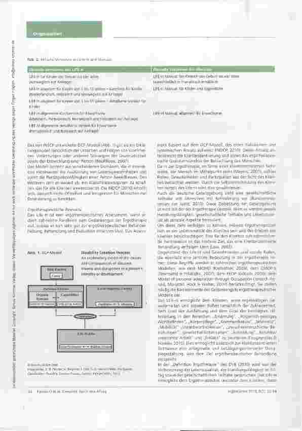 Vorschauseite 3: Gewohnt durch den Alltag. .. aber wie? Das Assessment der Lebensgewohnheiten (AdLg) eine Vorvalidierungsstudie für den deutschen Sprachund Kulturraum