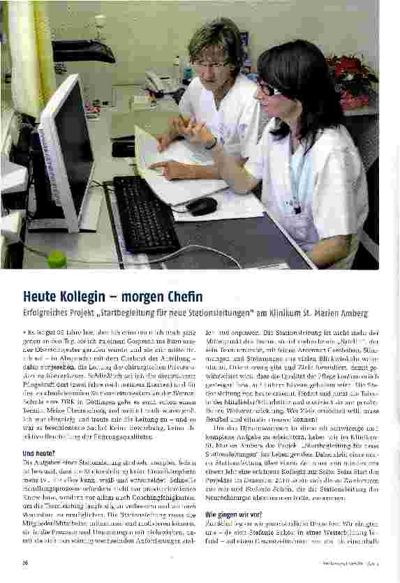 Vorschauseite 1: Heute Kollegin - morgen Chefin