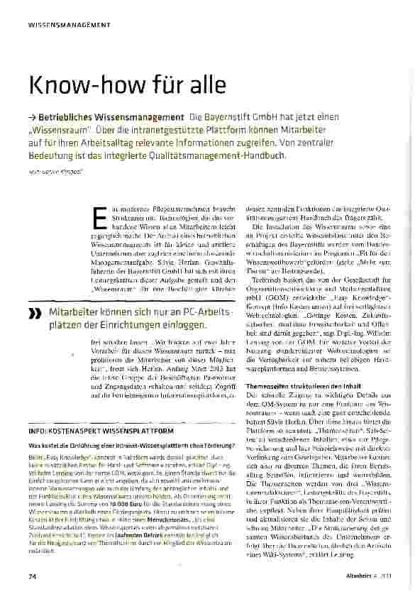 Vorschauseite 1: Know-how für alle