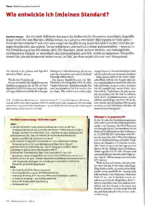 Vorschauseite 1: Wie entwickle ich (m)einen Standard?