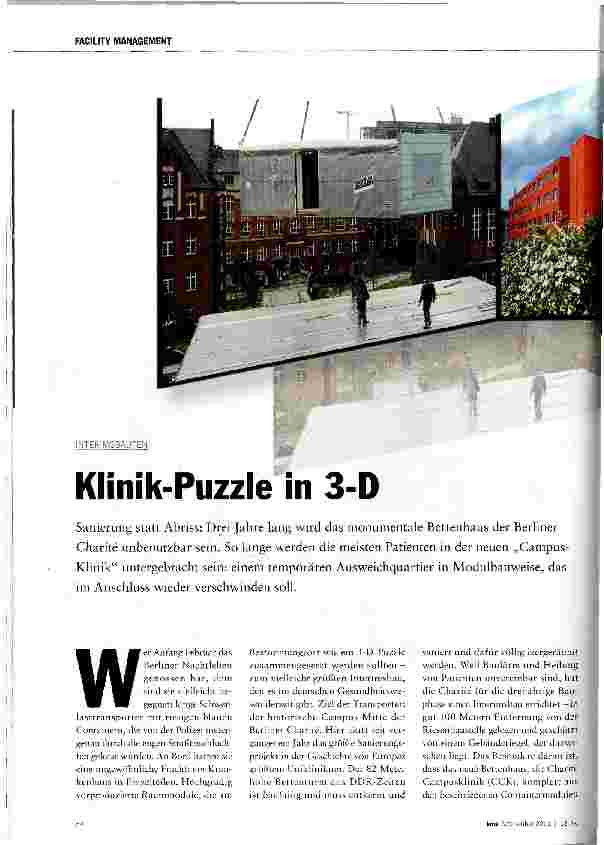 Vorschauseite 1: Klinik-Puzzle in 3-D