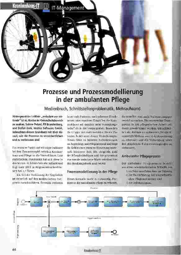 Vorschauseite 1: Prozesse und Prozessmodellierung in der ambulanten Pflege