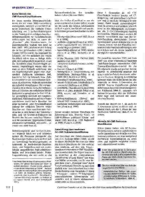 Vorschauseite 4: Die neue AO-CMF-Traumaldassifikation für Erwachsene -Überblick, Präzisions-Level und anatomische Module für Unterkiefer, Kiefergelenkfortsätze, Mittelgesicht und Orbita
