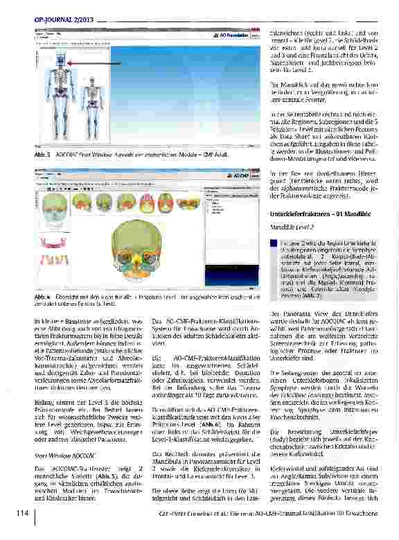 Vorschauseite 6: Die neue AO-CMF-Traumaldassifikation für Erwachsene -Überblick, Präzisions-Level und anatomische Module für Unterkiefer, Kiefergelenkfortsätze, Mittelgesicht und Orbita