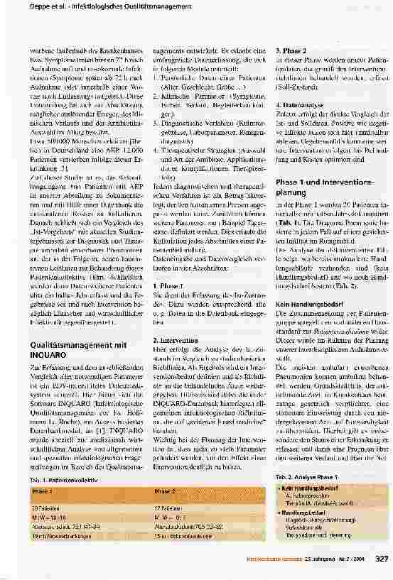 Vorschauseite 2: Infektiologisches Qualitätsmanagement am Beispiel der ambulant erworbenen Pneumonien (AEP)