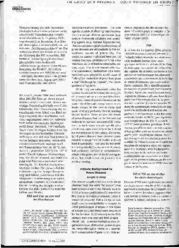 Vorschauseite 5: Prionen - eine Herausforderung der Hygieia