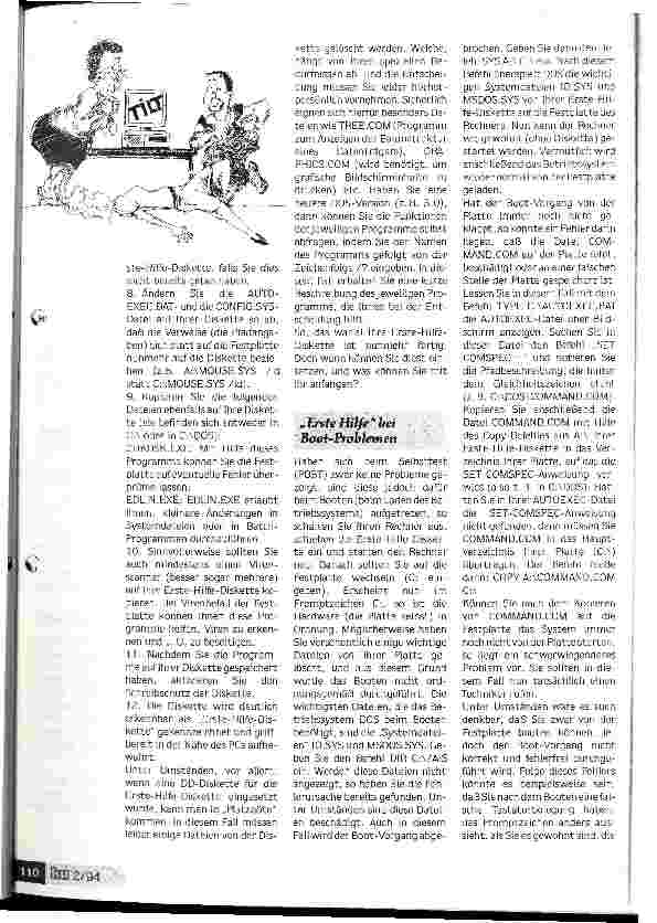 Vorschauseite 4: Dem Fehler-Teufel auf der Spur Tips und Hinweise für die Arbeit am PC