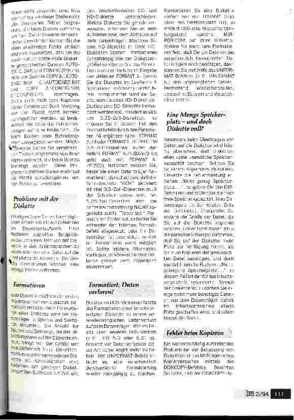 Vorschauseite 5: Dem Fehler-Teufel auf der Spur Tips und Hinweise für die Arbeit am PC