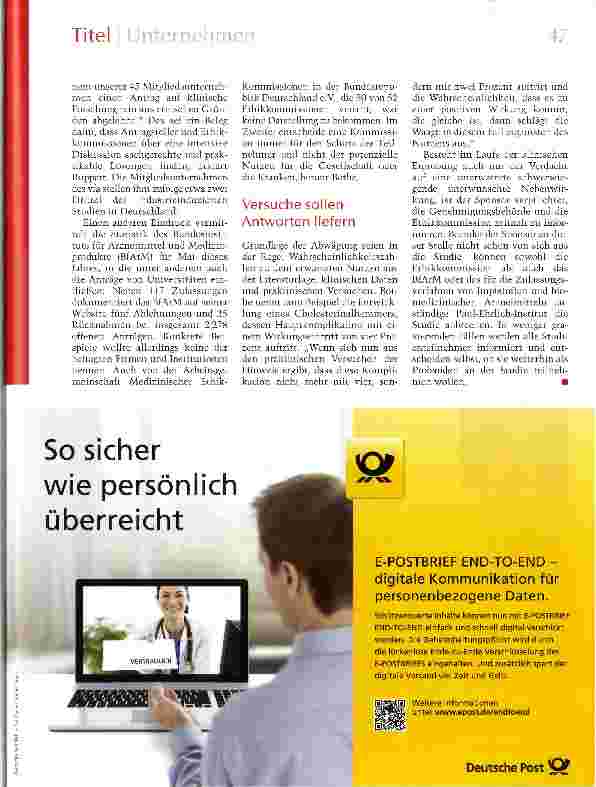 Vorschauseite 2: Im Zweifel für den Probanden