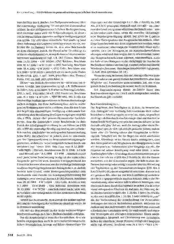 Vorschauseite 2: Eilt-Verfahren im personalvertretungsrechtlichen Beschlussverfahren
