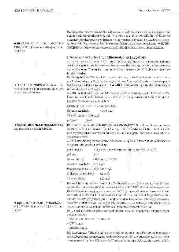 Vorschauseite 2: Empfehlung des Fachausschusses Qualität (88) Wasser zum Aufbereiten von Medizinprodukten (Teil 2)
