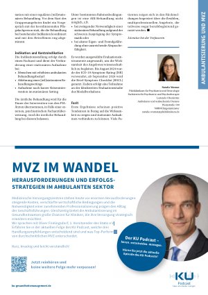 Vorschauseite 3: Ambulant wirkt Neue Wege in der ambulanten Krisenbehandlung in der Psychiatrischen Institutsambulanz für Erwachsene Klingenmünster