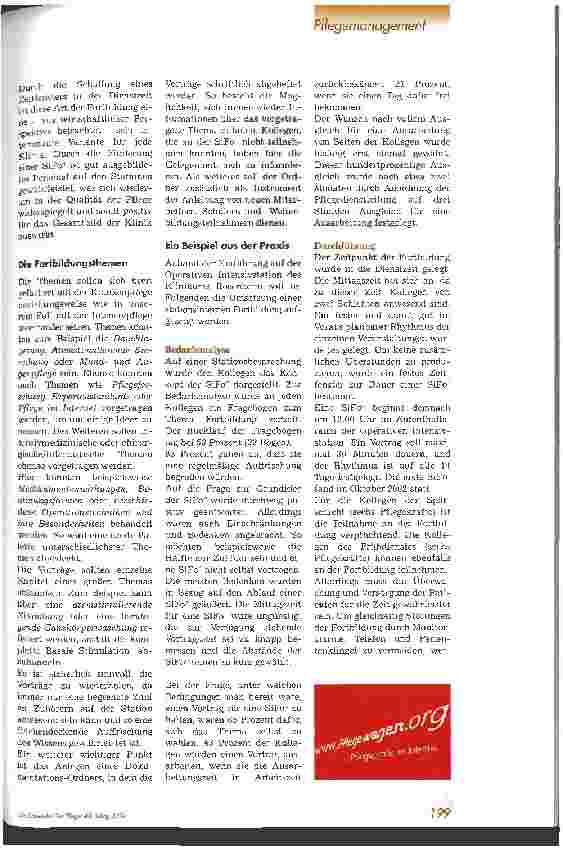 Vorschauseite 2: Stationsinterne Fortbildung auf einer operativen Intensivstation