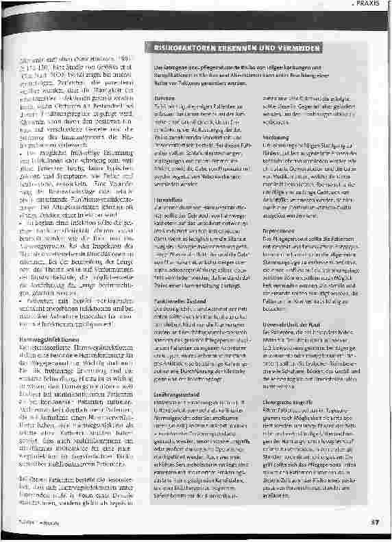 Vorschauseite 2: Prävention iatrogener Erkrankungen 2. Teil: Nosokomiale Infektionen