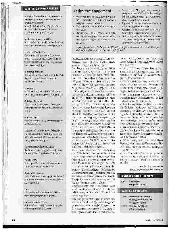 Vorschauseite 3: Prävention iatrogener Erkrankungen 2. Teil: Nosokomiale Infektionen