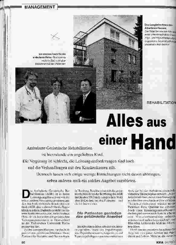 Vorschauseite 1: Rehabilitation: Alles aus einer Hand