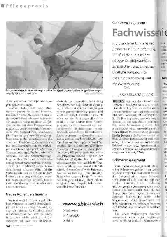 Vorschauseite 5: Mein Sohn stöhnte und heulte vor Schmerz Analgesie