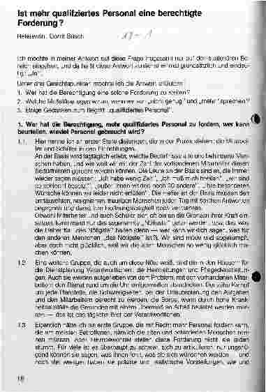 Vorschauseite 1: Ist mehr qualifiziertes Personal eine berechtigte Forderung?