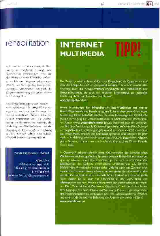 Vorschauseite 5: Rehabilitation von Menschen mit Querschnittlähmung