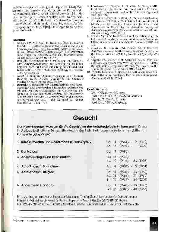 Vorschauseite 3: Durchführung von Regionalanästhesien in der Geburtshilfe