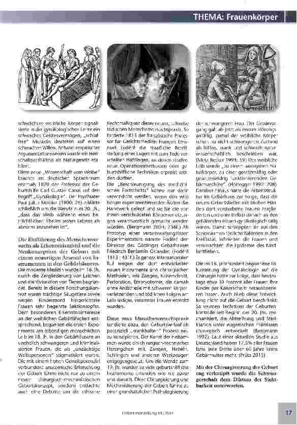 Vorschauseite 2: Geburtsgeschichte als Körperund Kulturgeschichte