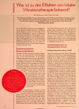 Vorschauseite 1: Was ist zu den Effekten von lokaler Vibrationstherapie bekannt?